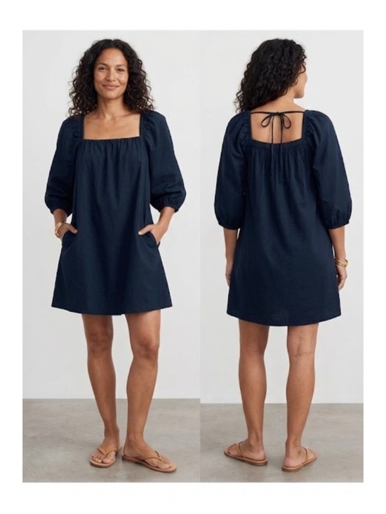 Madewell Dresses & Skirts - Madewell Navy Elastic Waist Mini Skirt